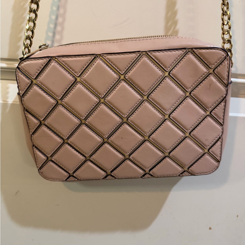 Michael Kors  Quilted Blush Crossbody Purse